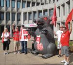 Unite the union protest at Salford Council 